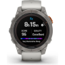 Часы GARMIN FENIX 7 PRO – SAPPHIRE SOLAR EDITION TITANIUM WITH FOG GRAY/EMBER ORANGE BAND 010-02777-21