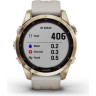 Часы GARMIN FENIX 7S SAPPHIRE SOLAR CREAM GOLD TITANIUM WITH LIGHT SAND BAND 11154